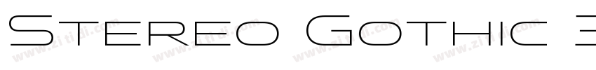 Stereo Gothic 300字体转换